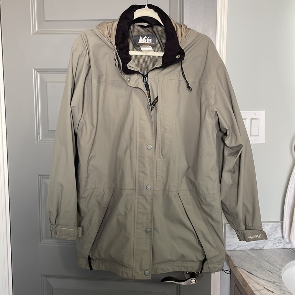 REI hiking/rain jacket!